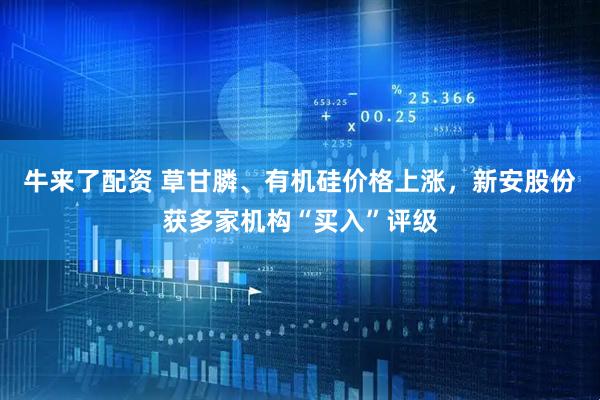 牛来了配资 草甘膦、有机硅价格上涨，新安股份获多家机构“买入”评级